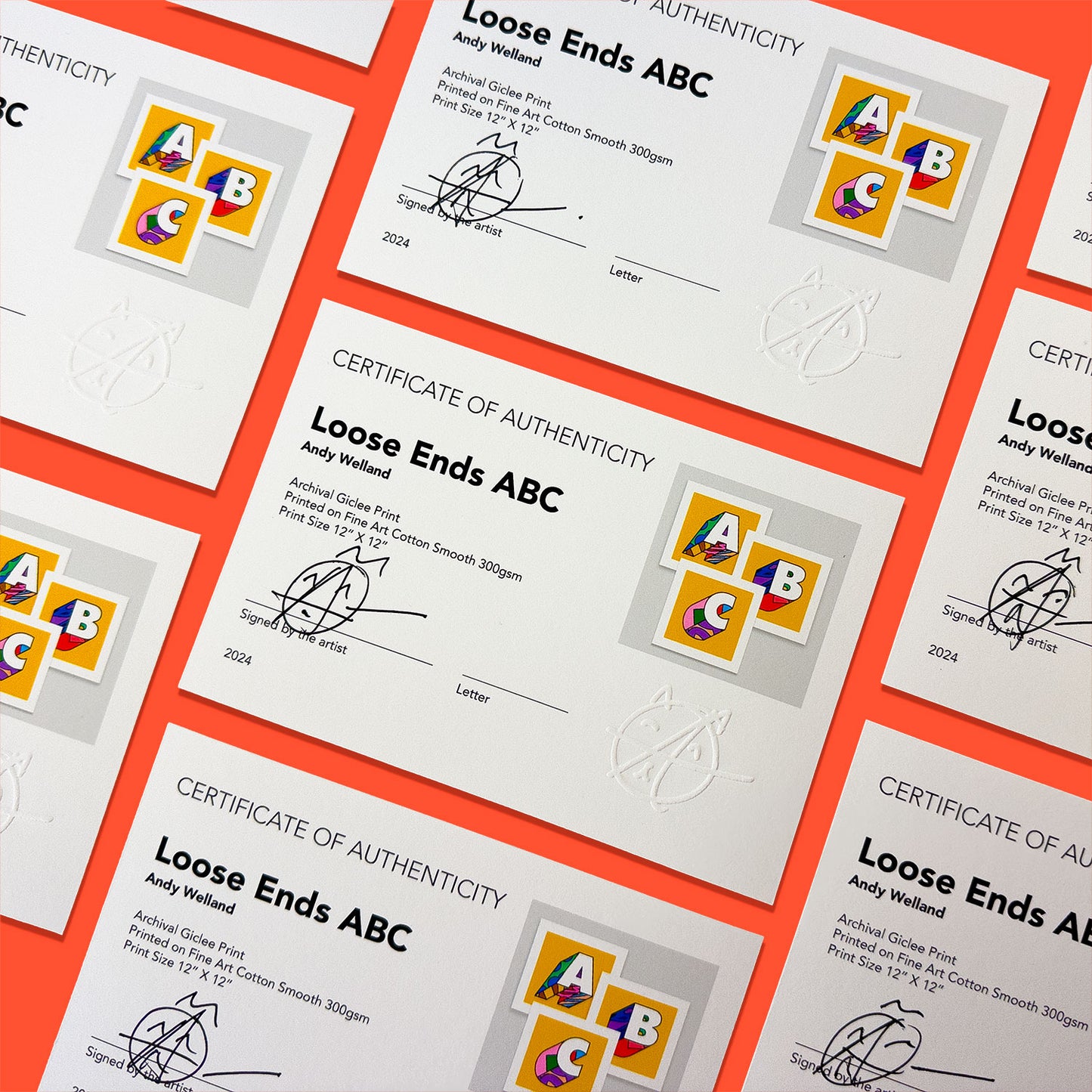 Certificates of Authenticity